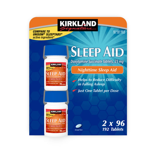 KIRKLAND SIGNATURE SLEEP AID TABLET 2 X 96 TABLETS