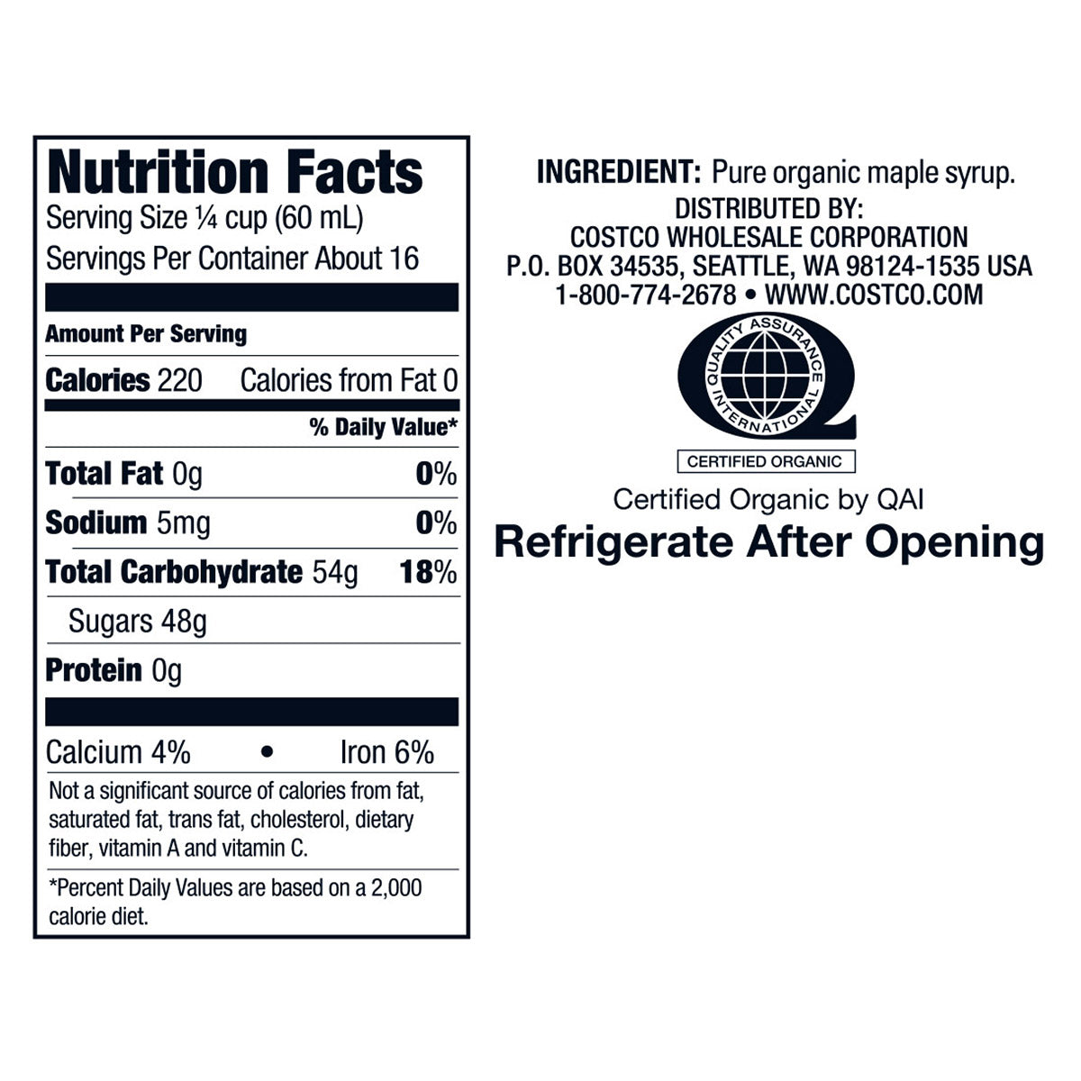 KIRKLAND S ORGANIC M 33.81 OZ