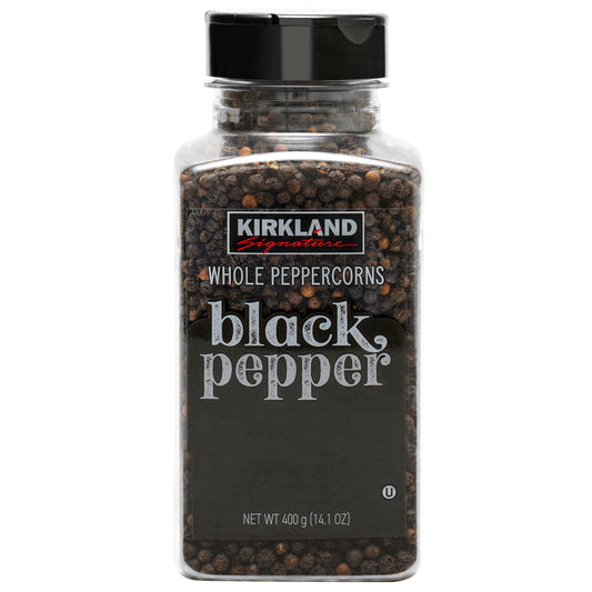 KIRKLAND SIGNATURE WHOLE BLACK PEPPERCORN 14.1 OZ