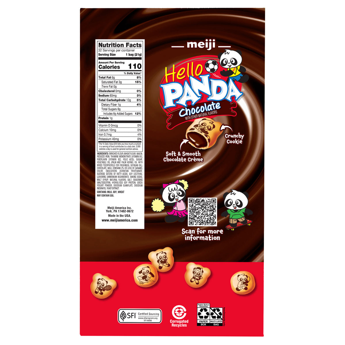 HELLO PANDA CHOCOLATE CREME COOKIE 32/ .75 OZ