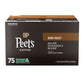 DARK ROAST PEET'S MAJOR DICKASONS 75 CT K-CUP PODS