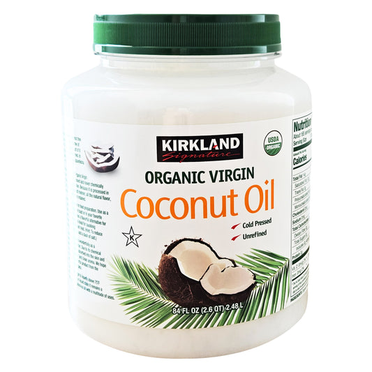 KIRKLAND SIGNATURE ORGANIC VIRGIN COCONUT OIL 84 OZ