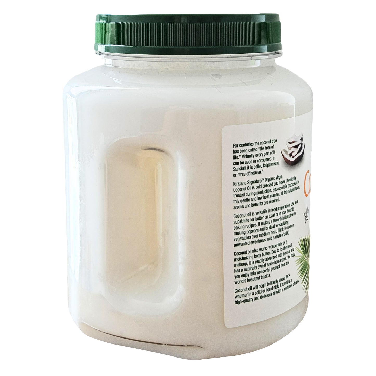 KIRKLAND SIGNATURE ORGANIC VIRGIN COCONUT OIL 84 OZ