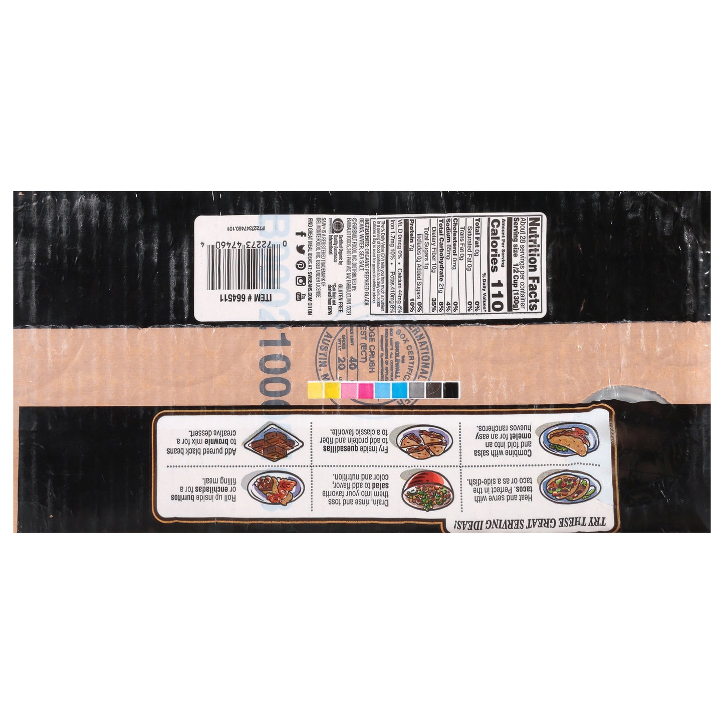S& W ORGANIC BLACK BEANS 8/15 OZ