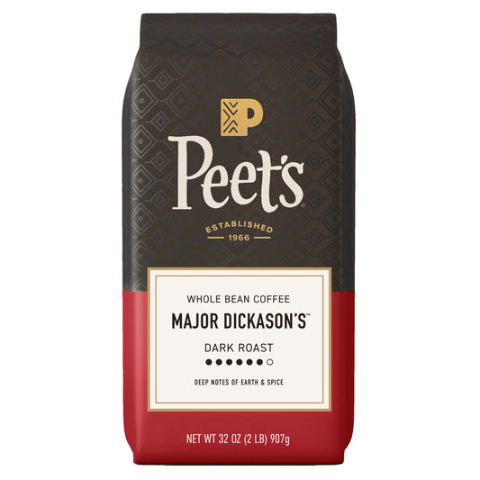 PEET'S COFFEE DECAF MAJOR DICKASON WHOLE BEAN 2 LB