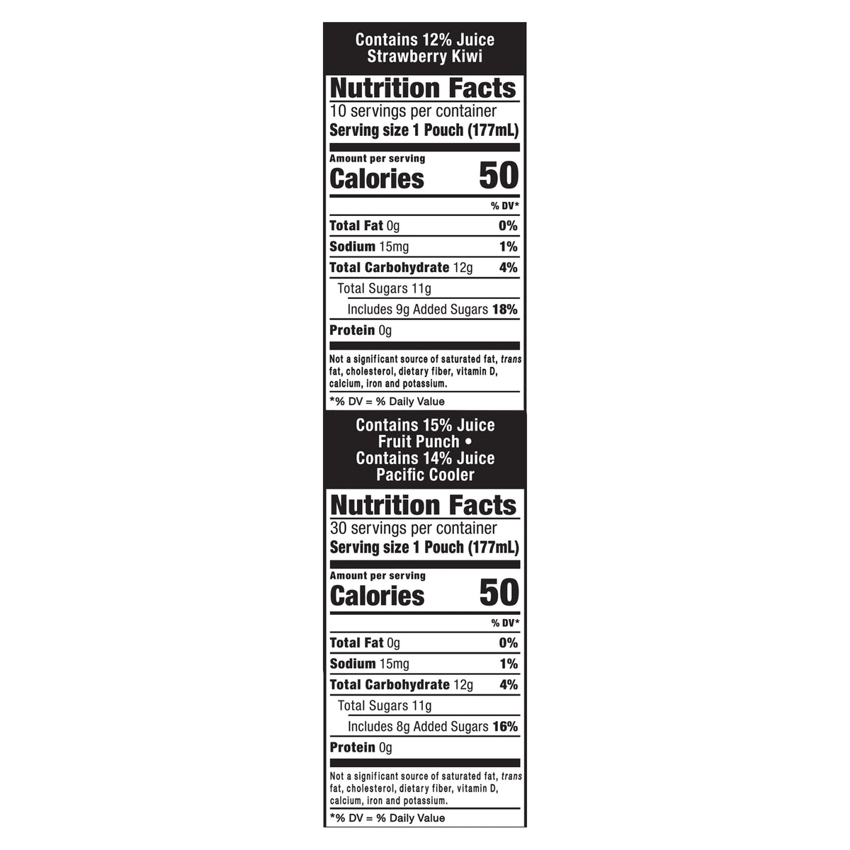 CAPRI SUN JUICE DRINK VARIETY 40/6 OZ