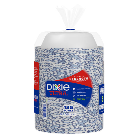 DIXIE 20 OZ PAPER BOWL 135 CT