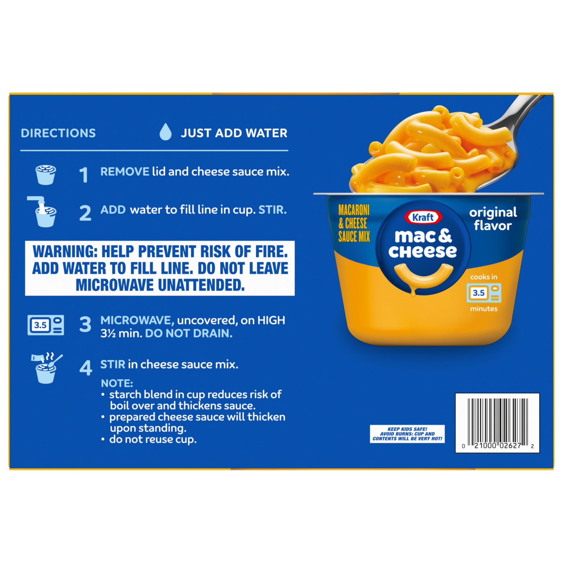 KRAFT MAC & CHEESE CUPS 12/2.05 OZ