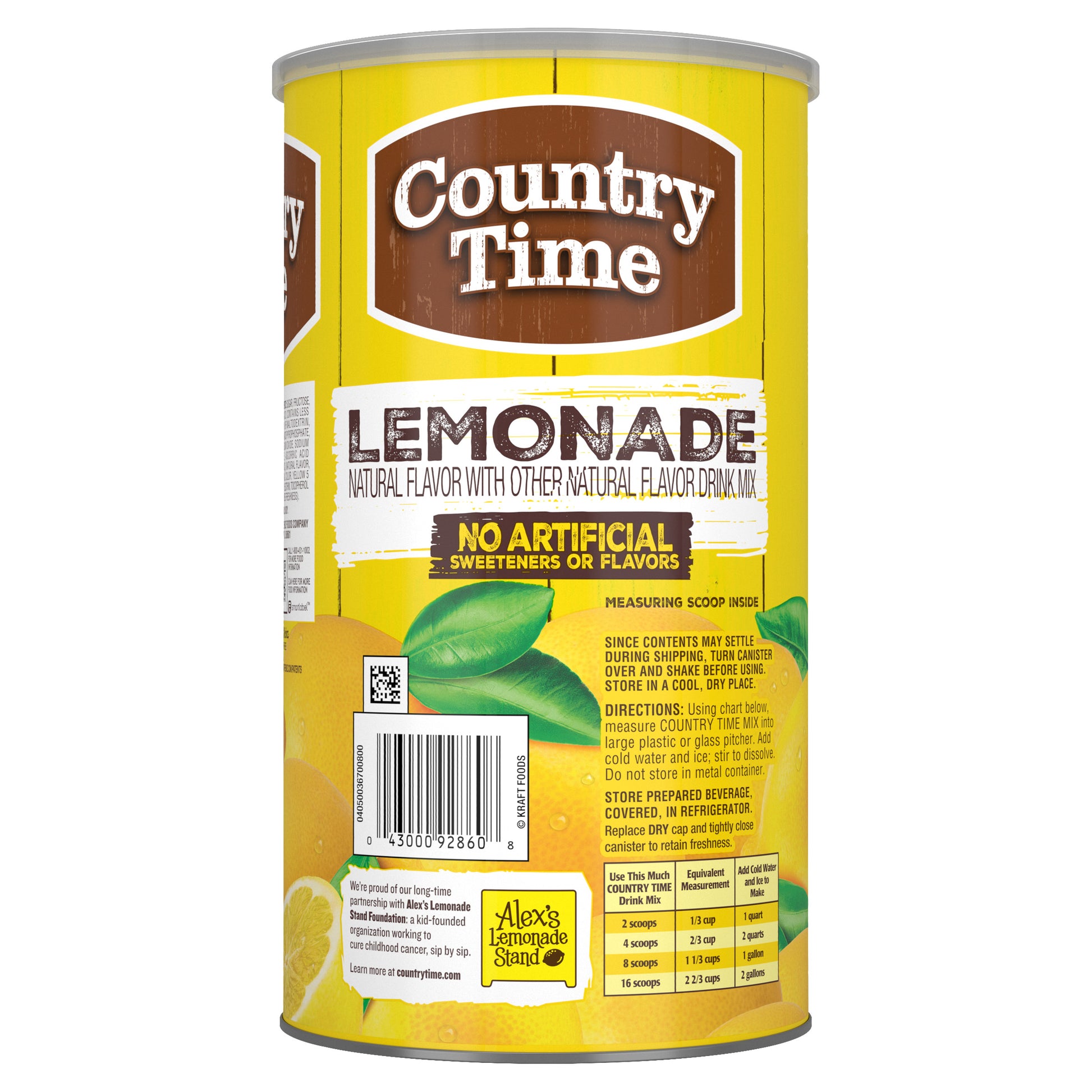 COUNTRY TIME LEMONADE DRINK MIX 82.5 OZ