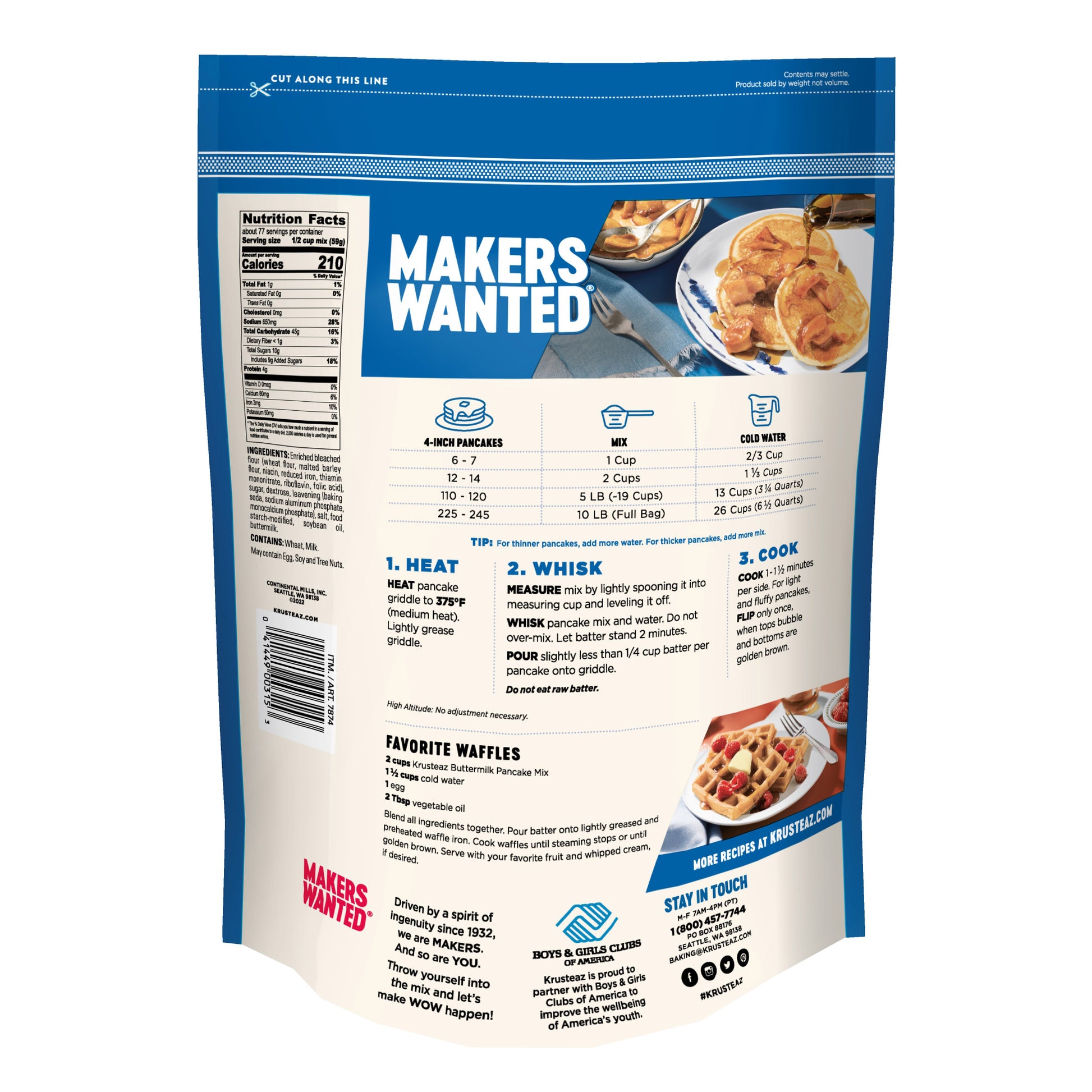 KRUSTEAZ BUTTERMILK PANCAKE MIX 10 LB