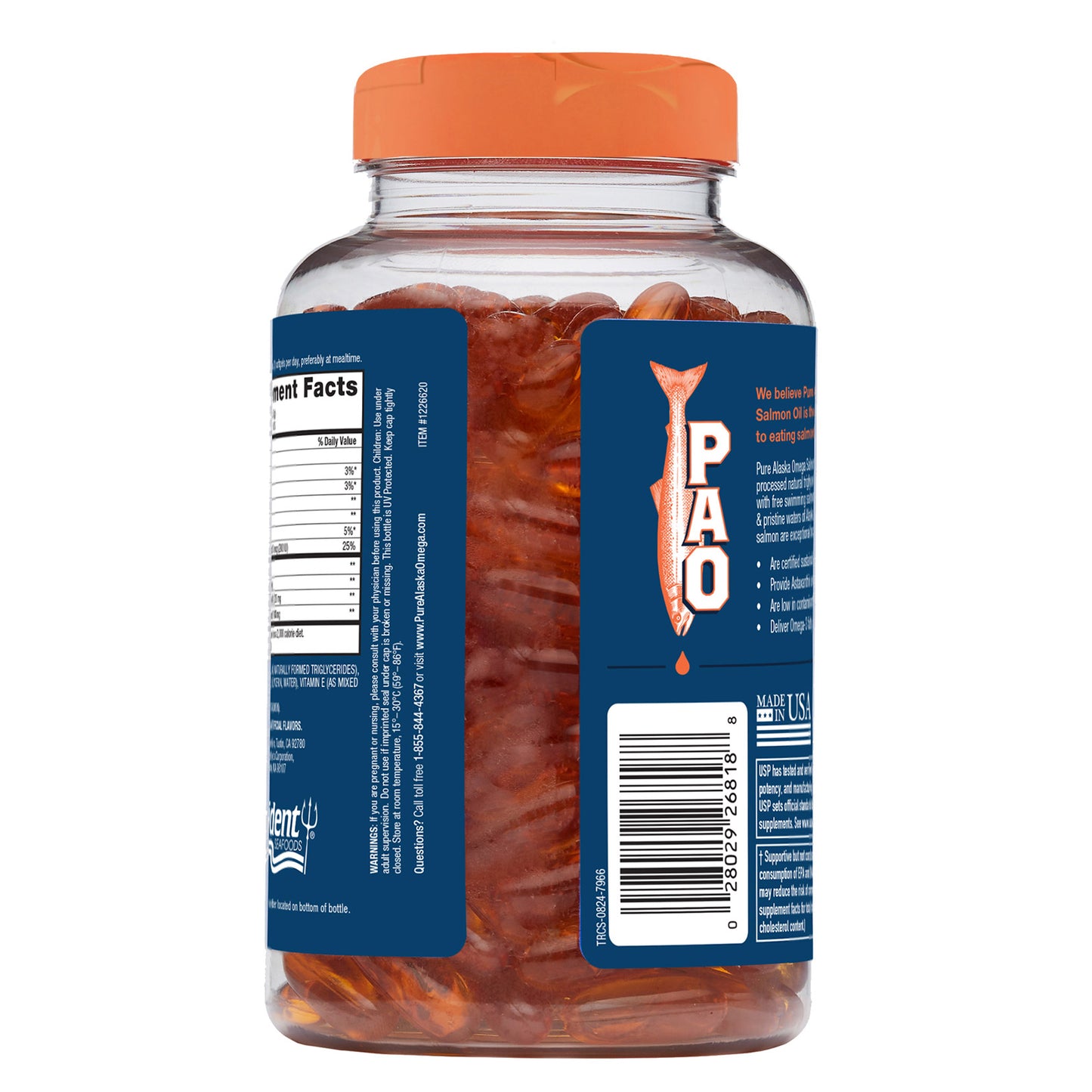 PURE ALASKA OMEGA WILD ALASKAN SALMON OIL 1000MG - 210 SOFTGELS