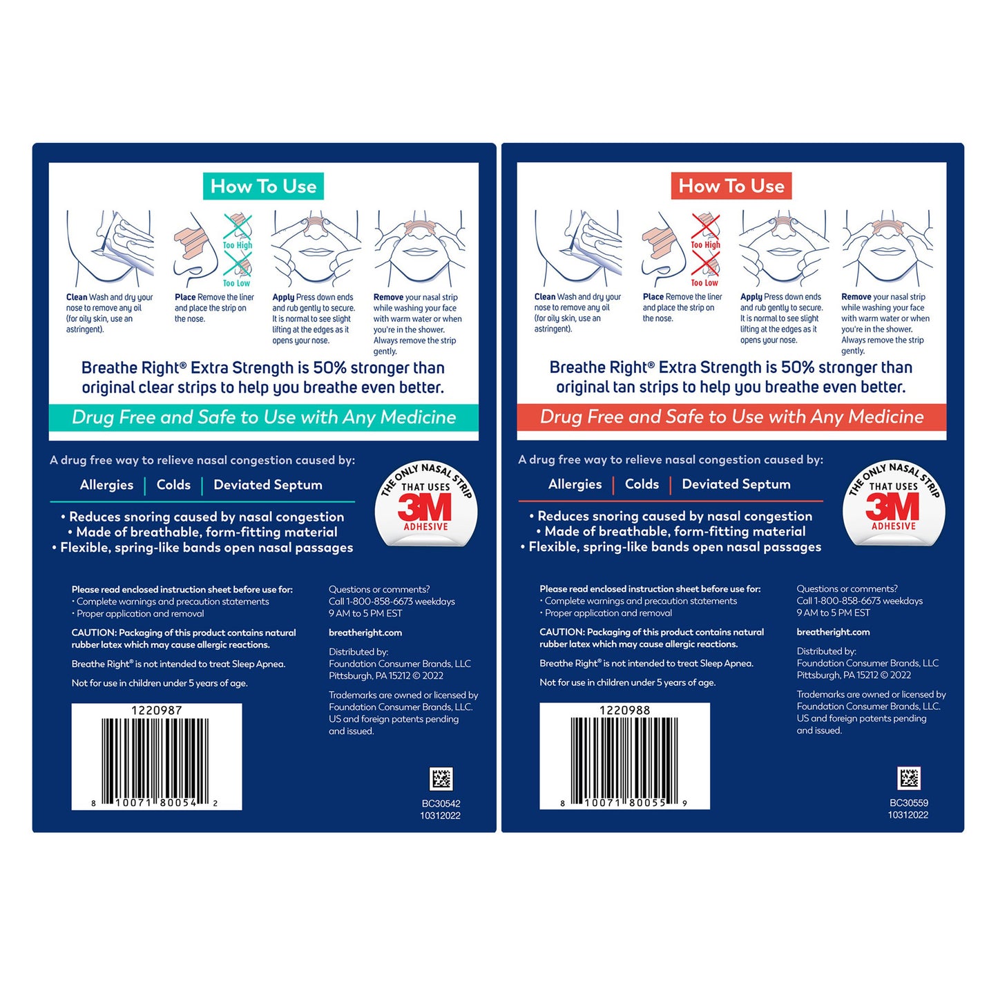BREATHE RIGHT EXTRA NASAL STRIPS TAN 72 COUNT
