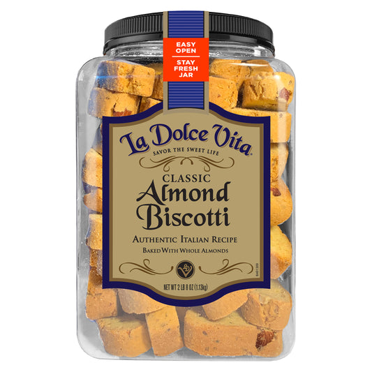 LA DOLCE VITA CLASSIC ALMOND BISCOTTI 40 OZ