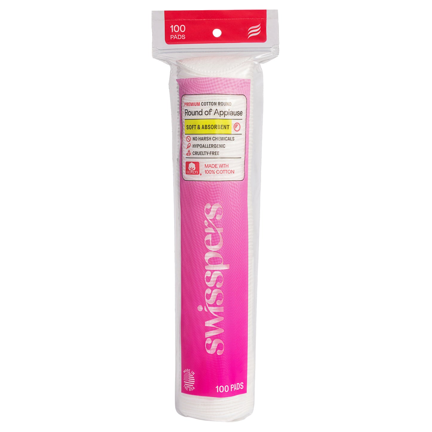SWISSPERS HYPOALLERGENIC COTTON ROUNDS 900 CT