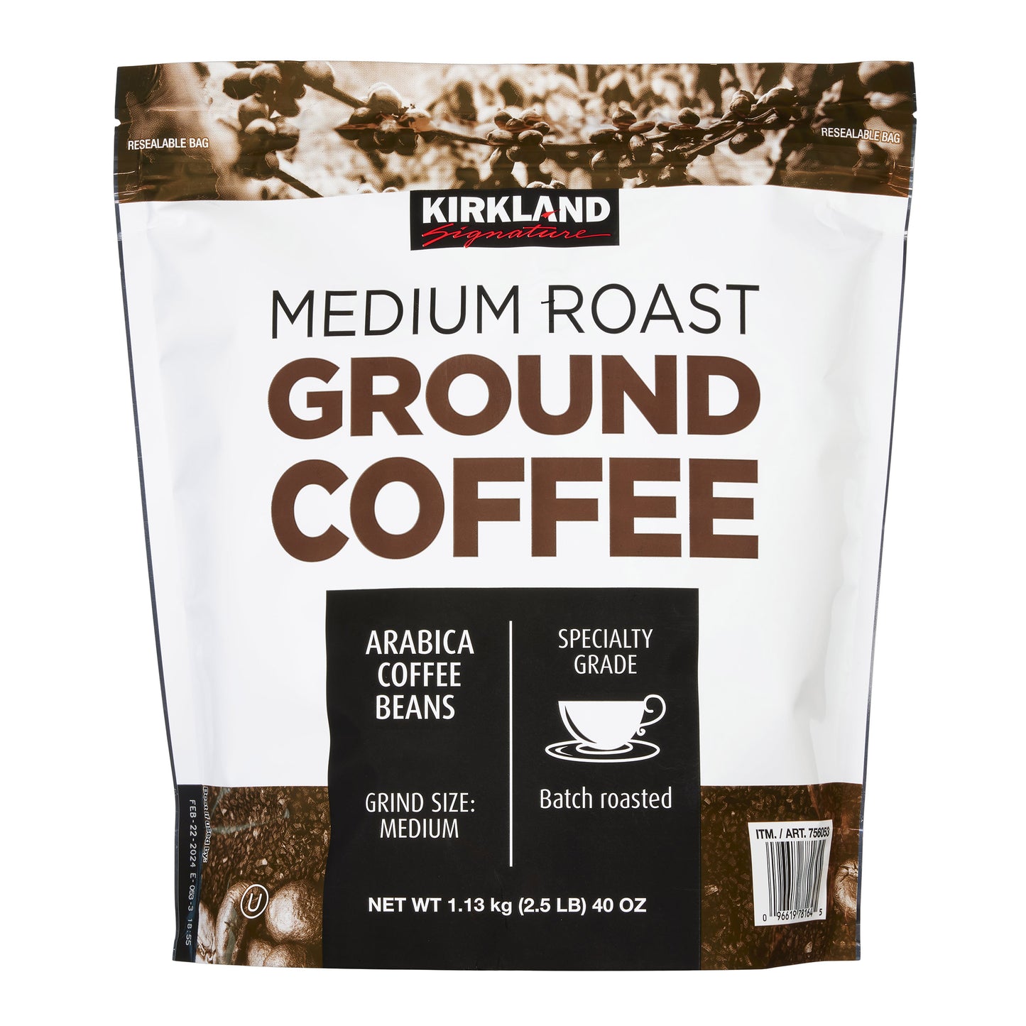 KIRKLAND SIGNATURE MEDIUM ROAST COFFEE 2.5 LB