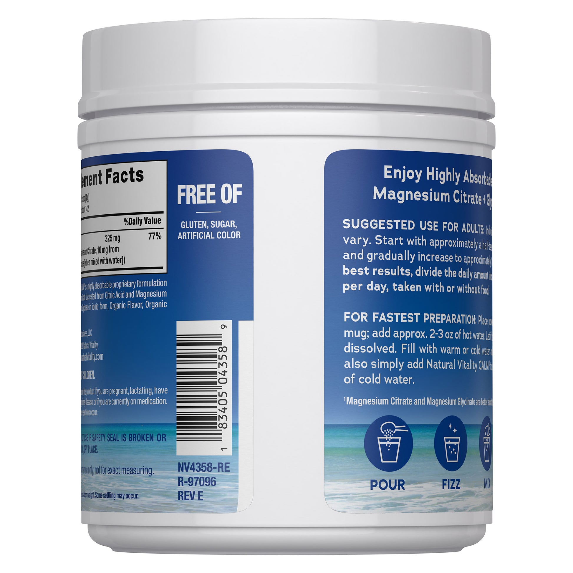 NATURAL VITALITY CALM MAGNESIUM 20 OZ