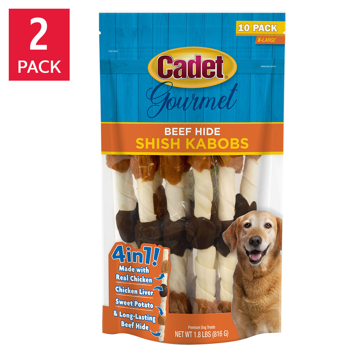 Cadet Toro Bully Hide Chews for Dogs 12 pk
