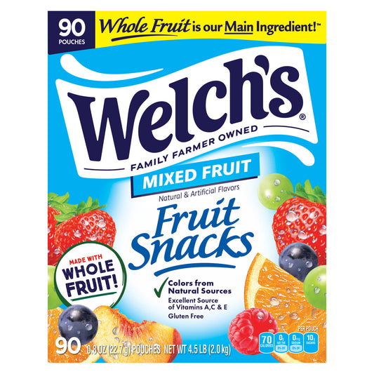 WELCH'S FRUIT SNACKS 90/.8 OZ