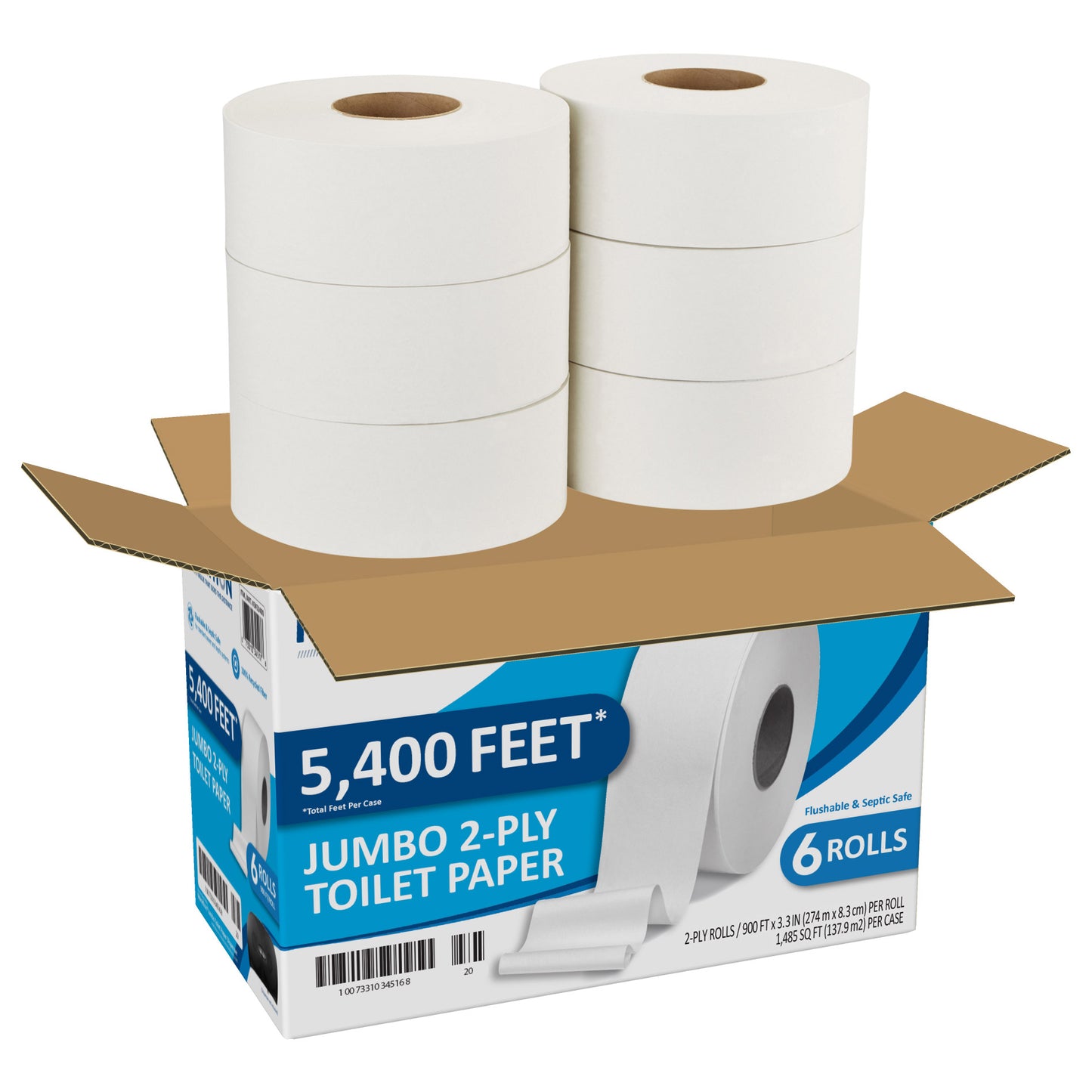 MARATHON BATH TISSUE JUMBO ROLL гЛЯWOТ ЯЯЧАЯ СHОИАVСА 6 ROLLS / 900 SHEETS