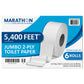 MARATHON BATH TISSUE JUMBO ROLL гЛЯWOТ ЯЯЧАЯ СHОИАVСА 6 ROLLS / 900 SHEETS