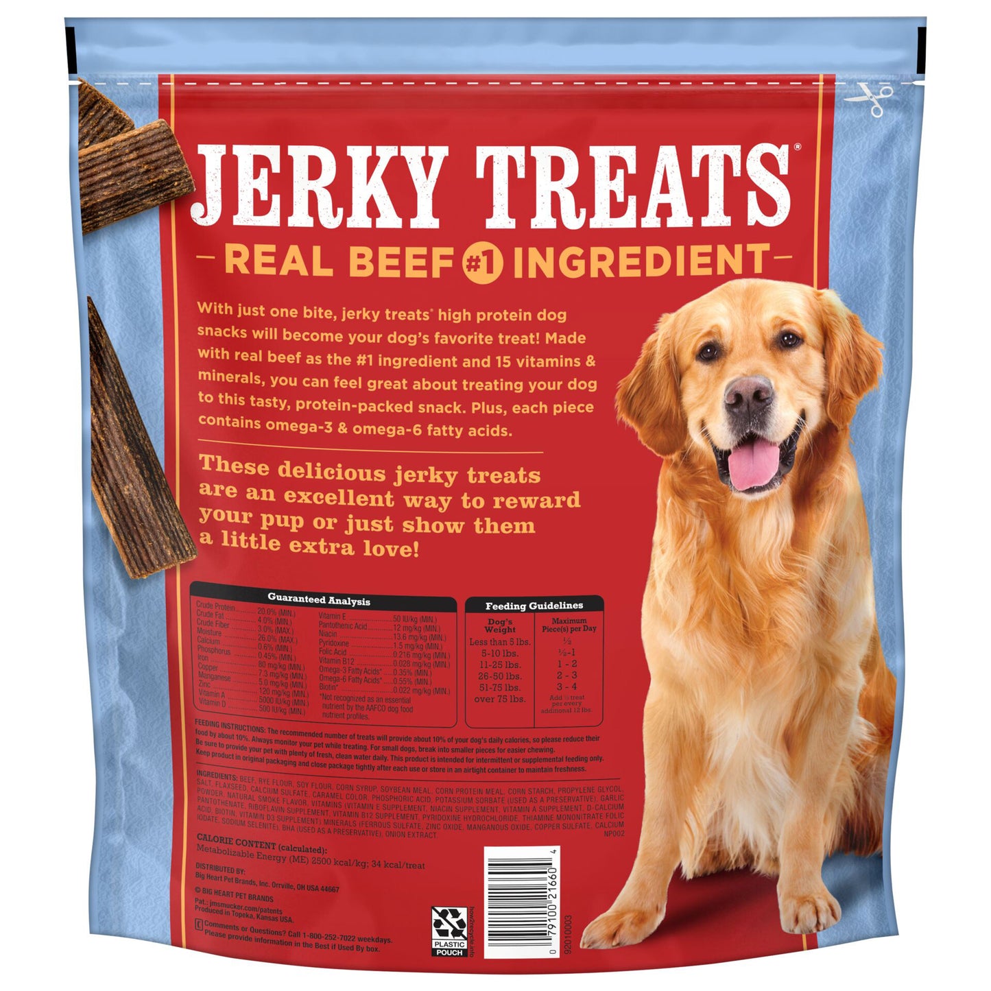 JERKY TREATS BEEF FLAVOR DOG TREAT 3.75 LB