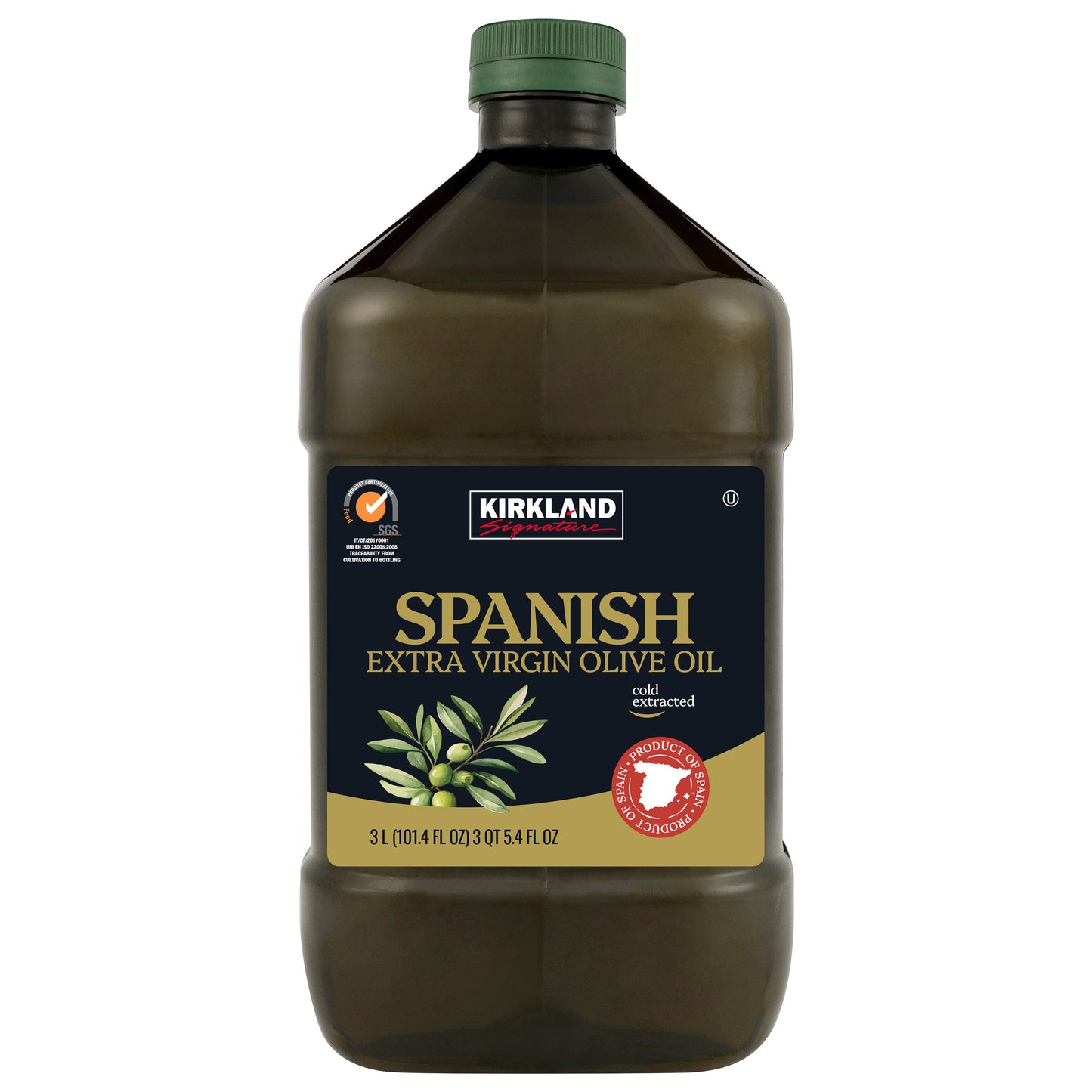 KIRKLAND SIGNATURE SPANISH EXTRA VIRGIN OLIVE OIL 3 L