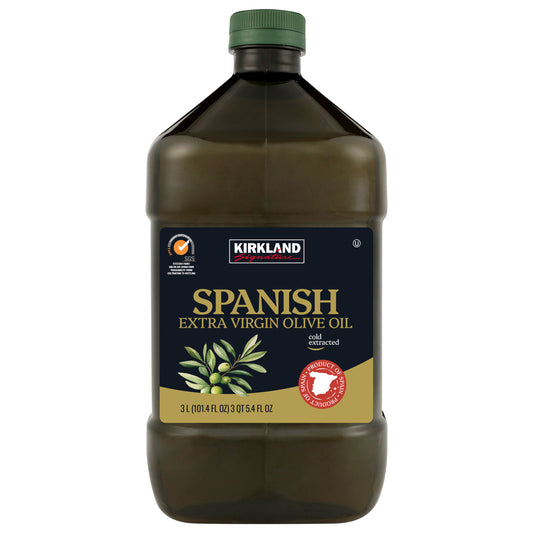 KIRKLAND SIGNATURE SPANISH EXTRA VIRGIN OLIVE OIL 3 L