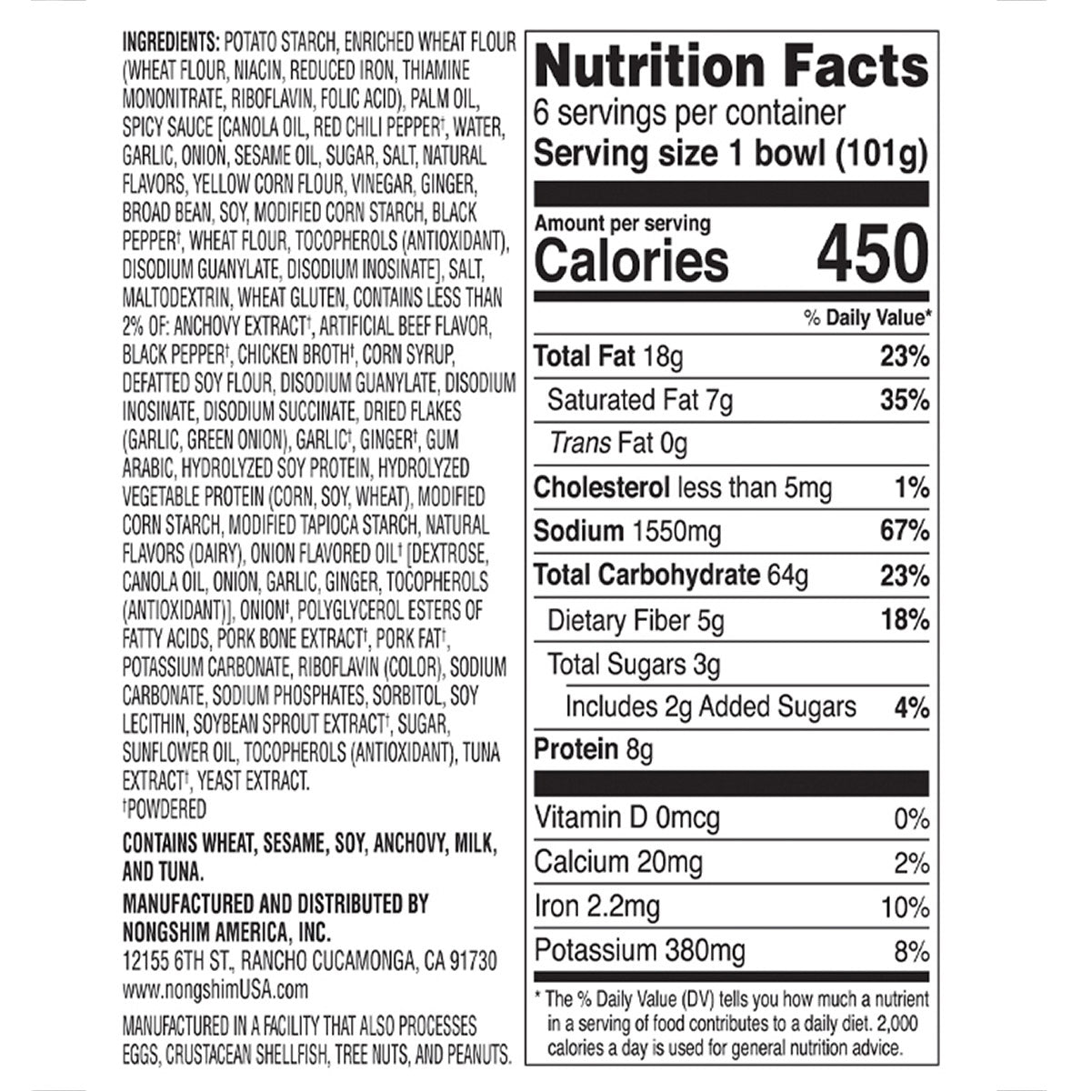 NONGSHIM TONKOTSU RAMEN 6/3.56 OZ
