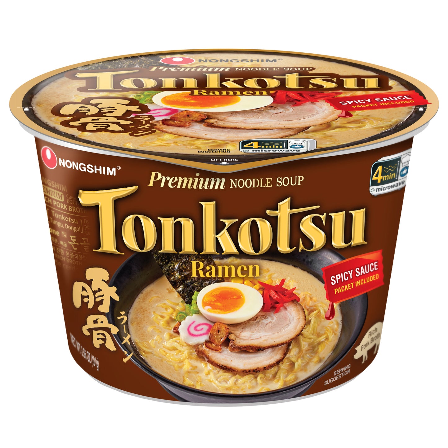 NONGSHIM TONKOTSU RAMEN 6/3.56 OZ