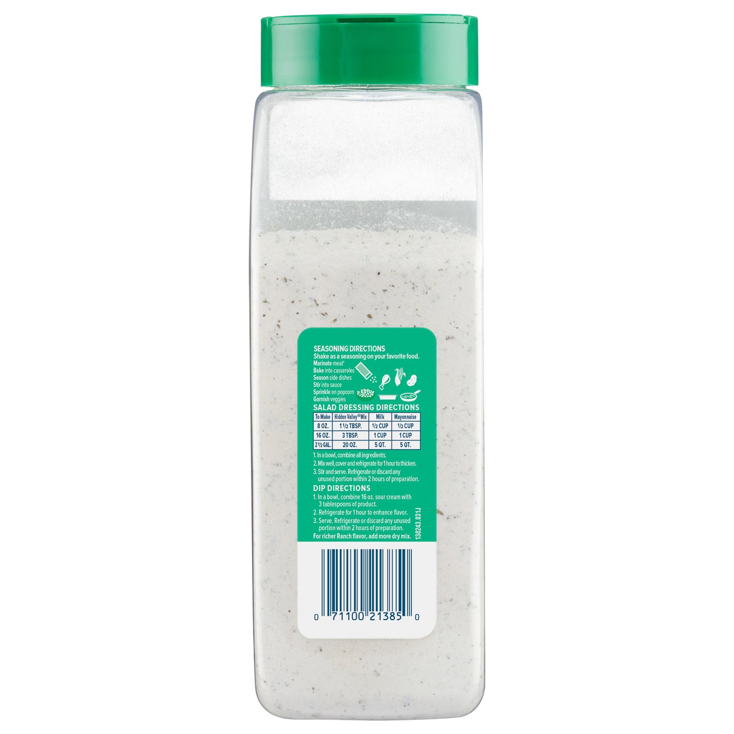 Hidden Valley Homestyle Ranch Dry Seasoning 20 oz