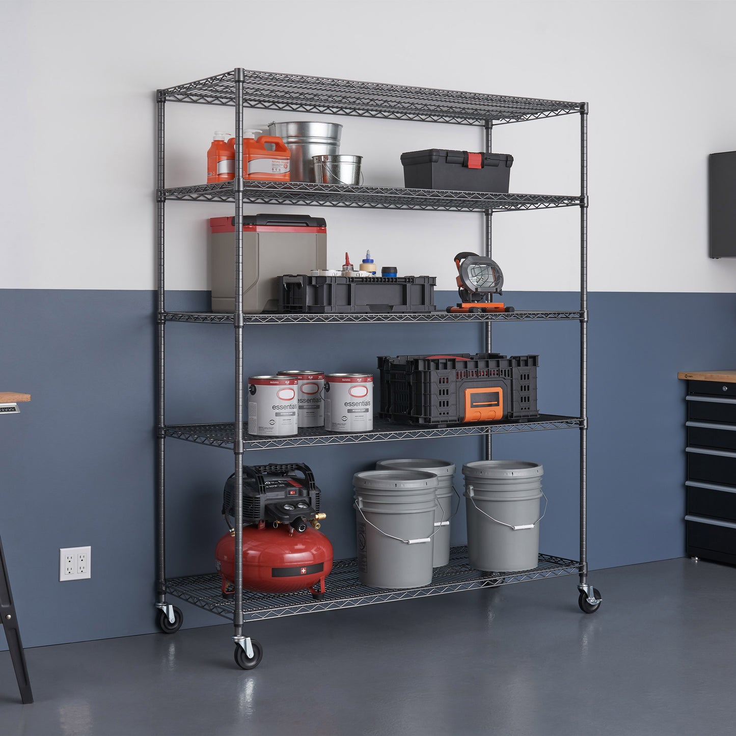 TRINITY NSF 6-TIER SHELF 48"W X 18"D X 72"H