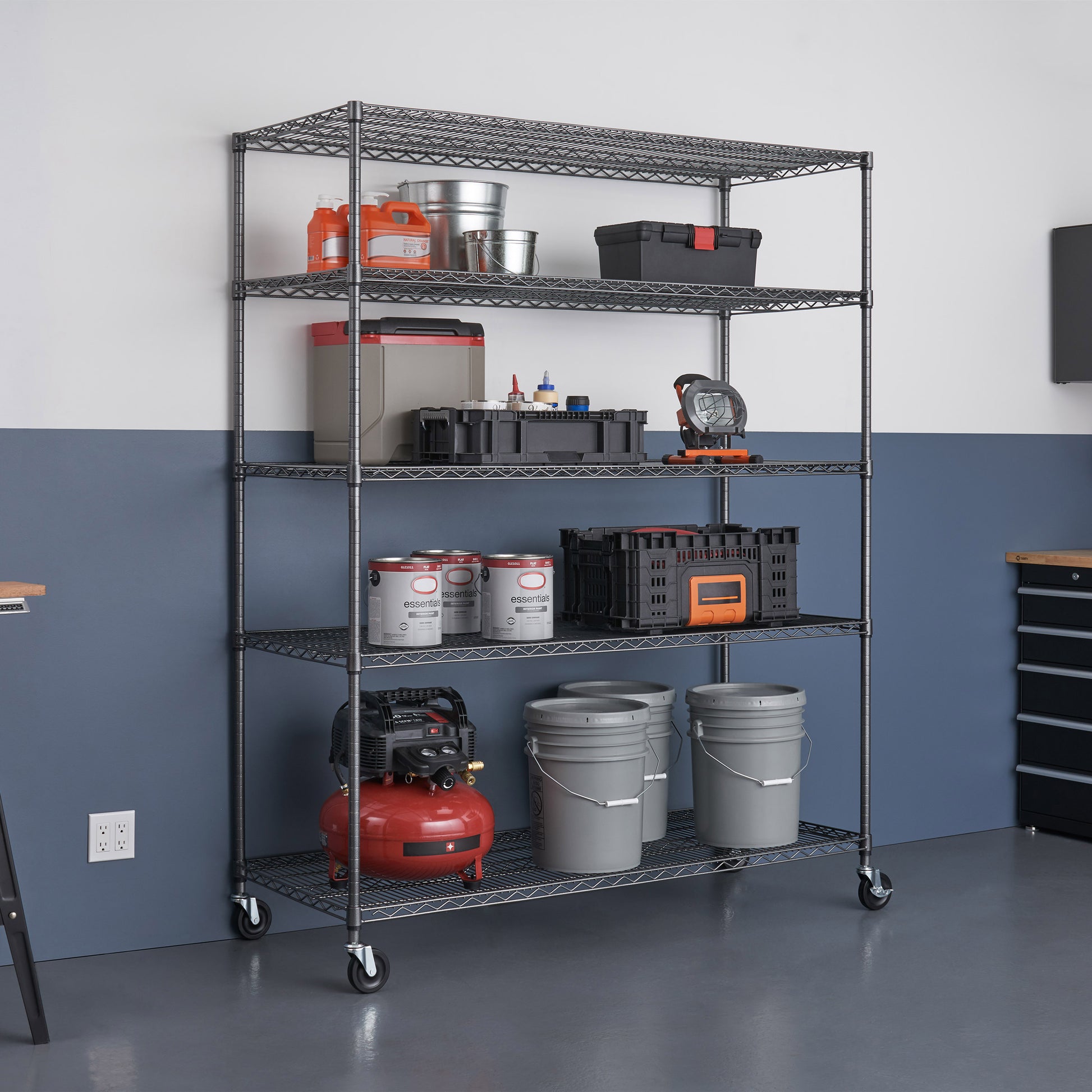 TRINITY NSF 6-TIER SHELF 48"W X 18"D X 72"H