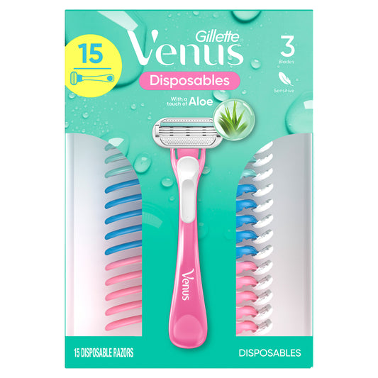 VENUS SENSITIVE PLUS 15 COUNT DISPOSABLE