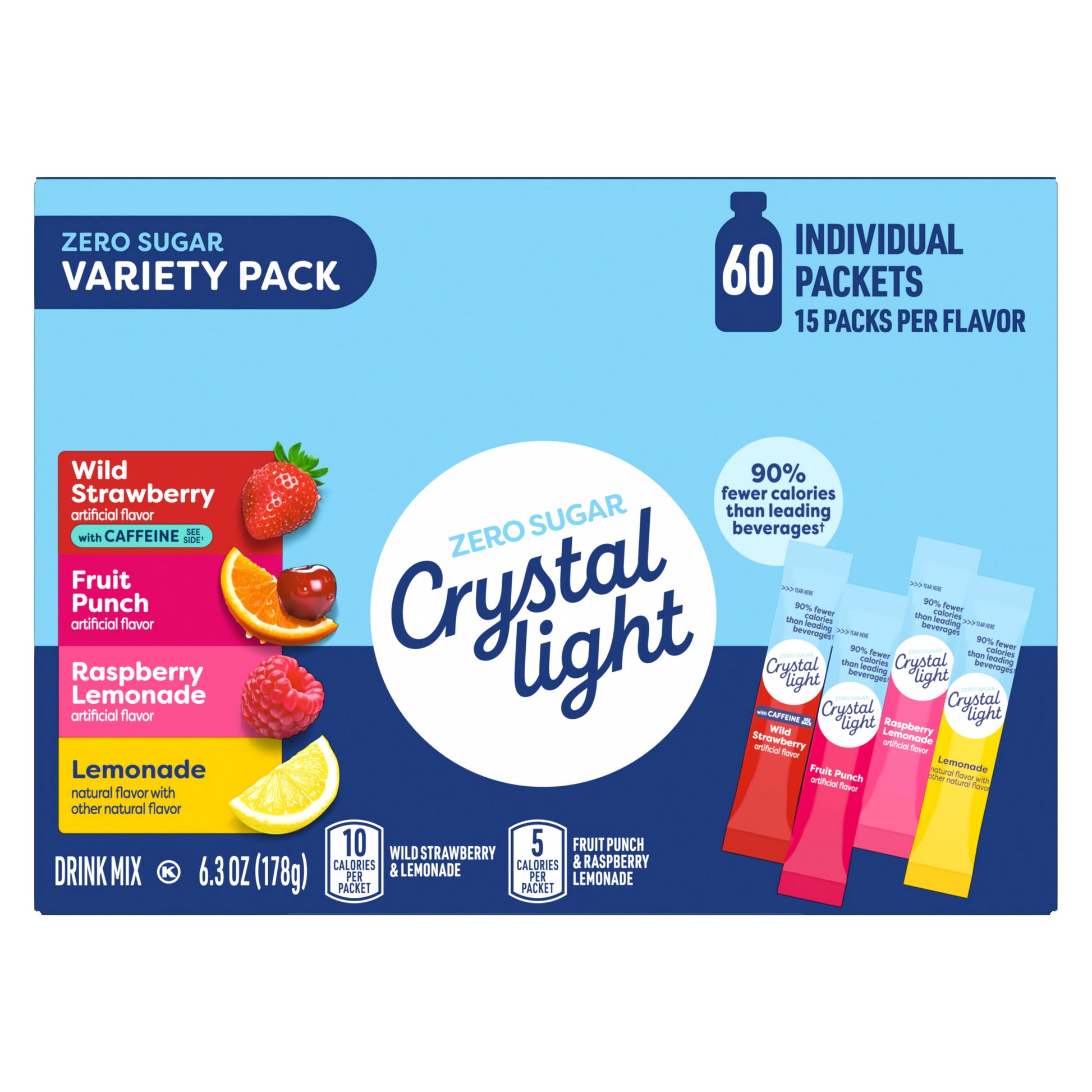 CRYSTAL LIGH'T ON THE GO DRINK MIX 60 CT PRIOR PER BACH SRL PRICH
