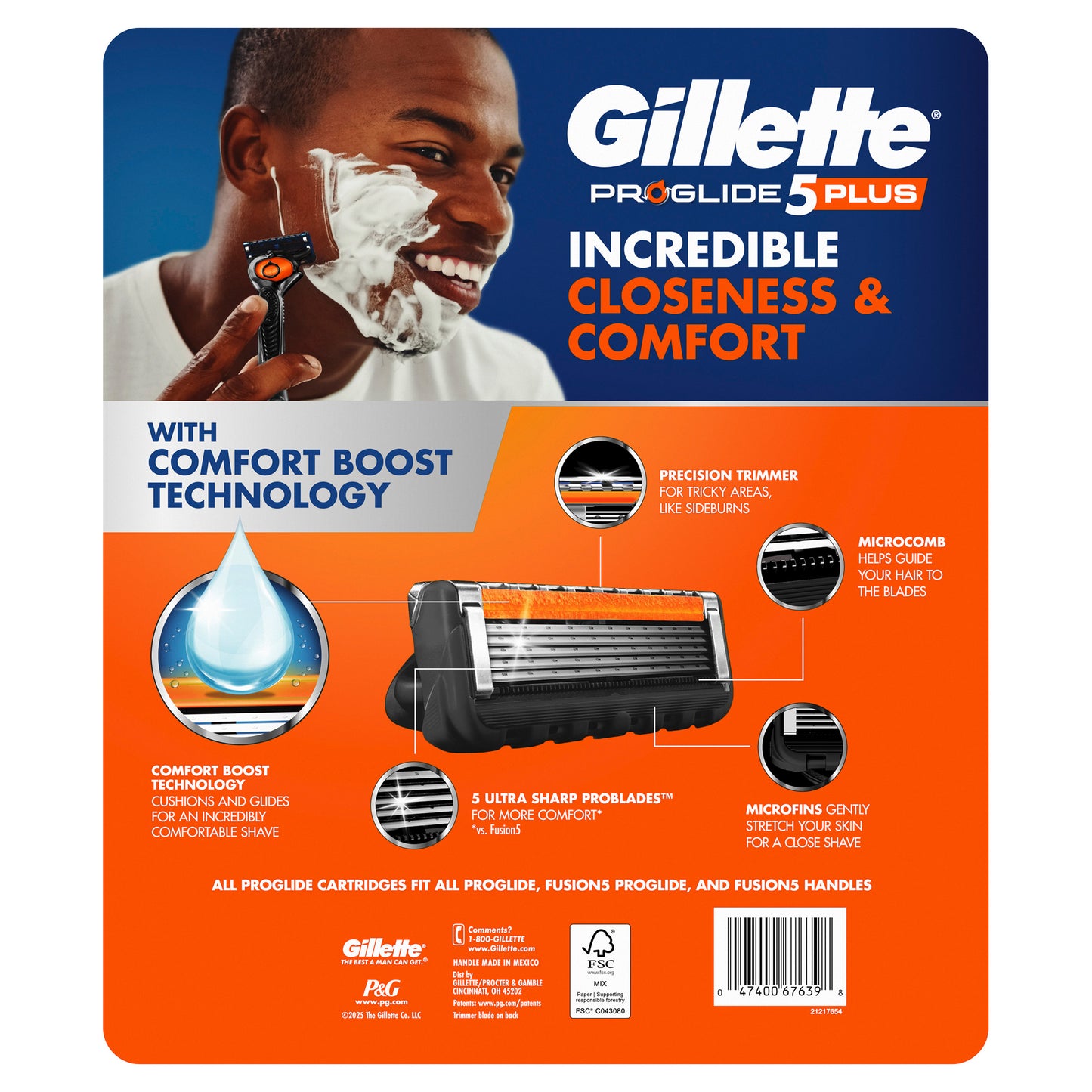 GILLETTE PROGLIDE PLUS CARTRIDGES 16 CT