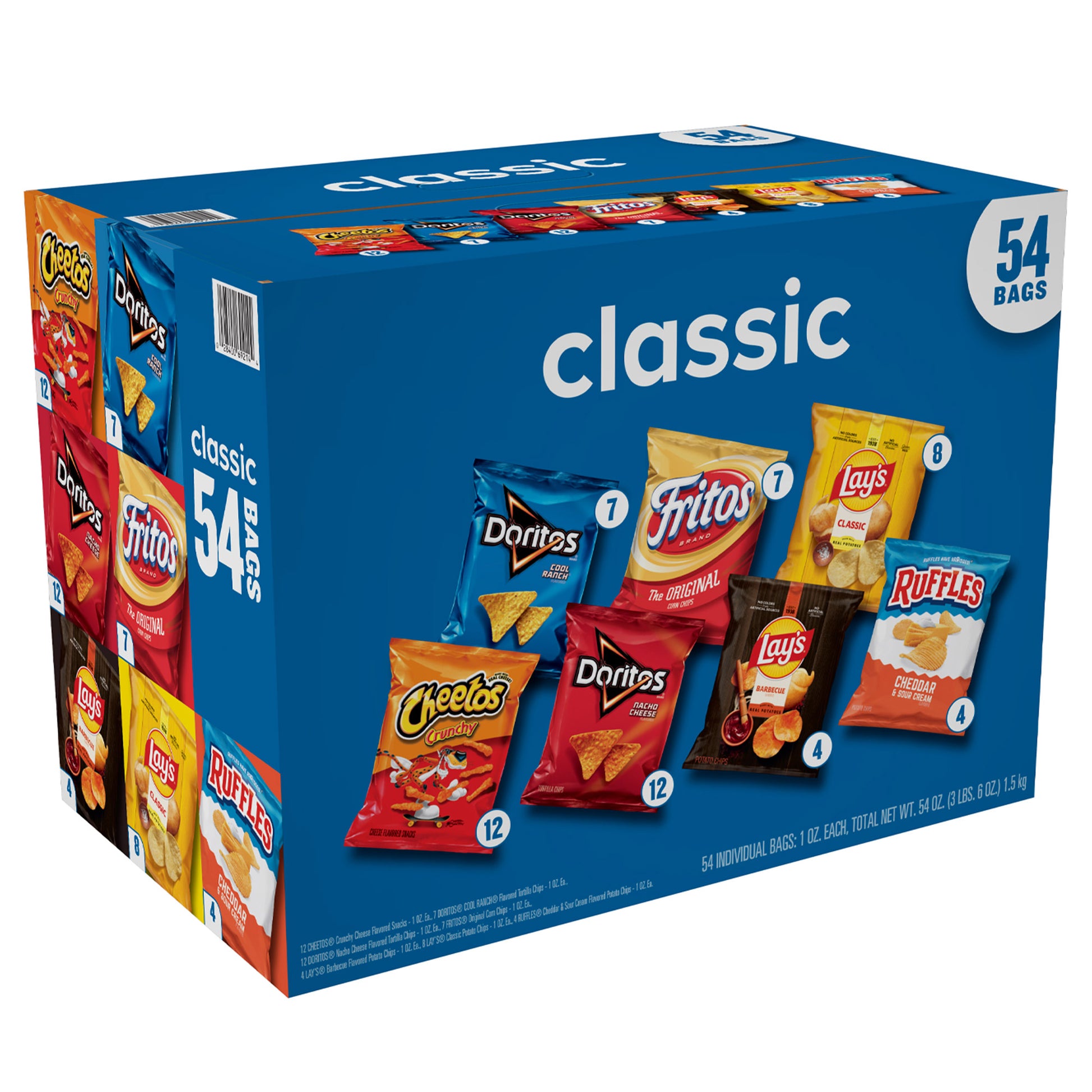 FRITO LAY CLASSIC MIX 54 CT