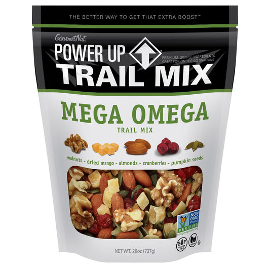 Gourmet Nut Power Up Mega Omega Trail Mix 26 oz