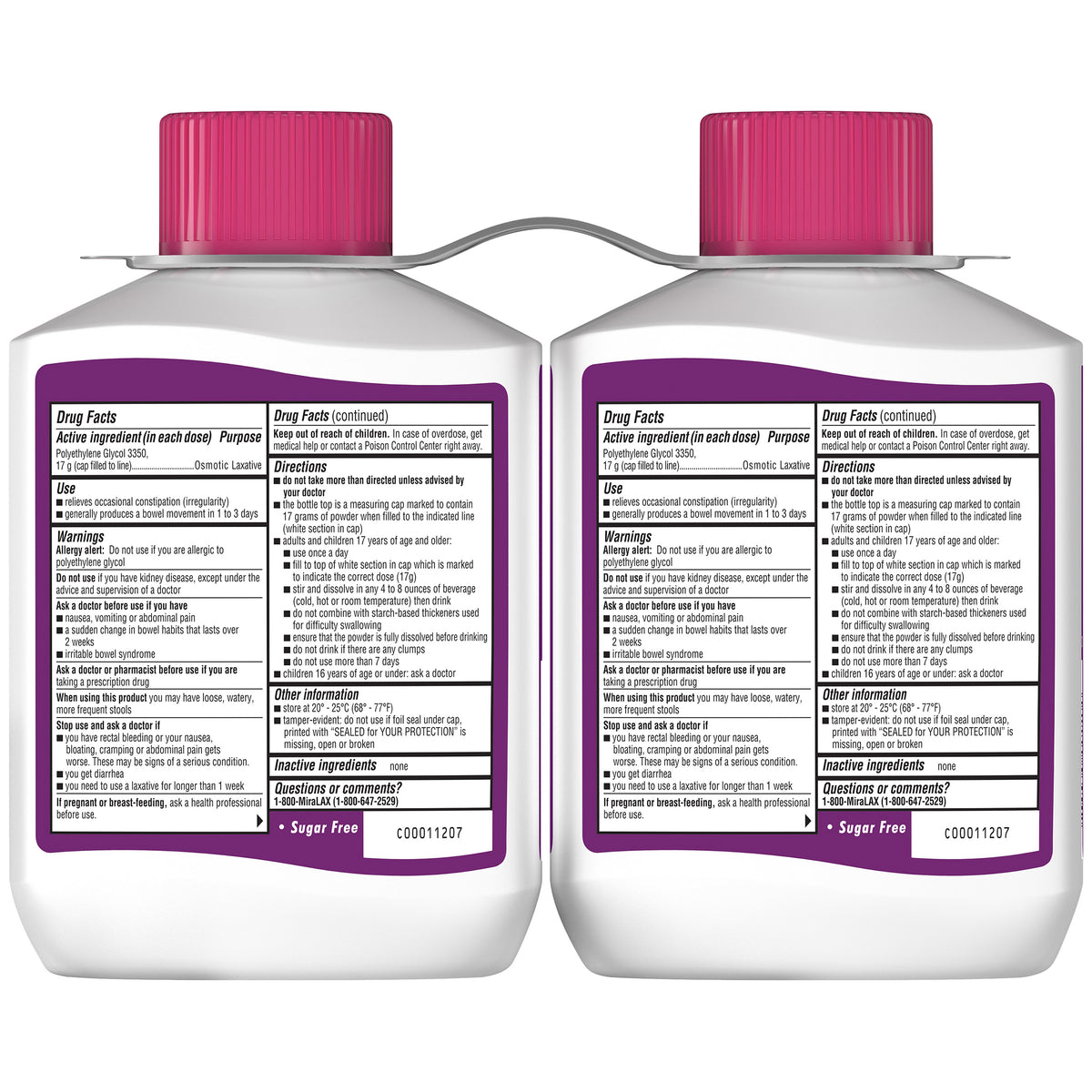 MIRALAX POWDER LAXATIVE 68 DOSES 2X20.4 OZ