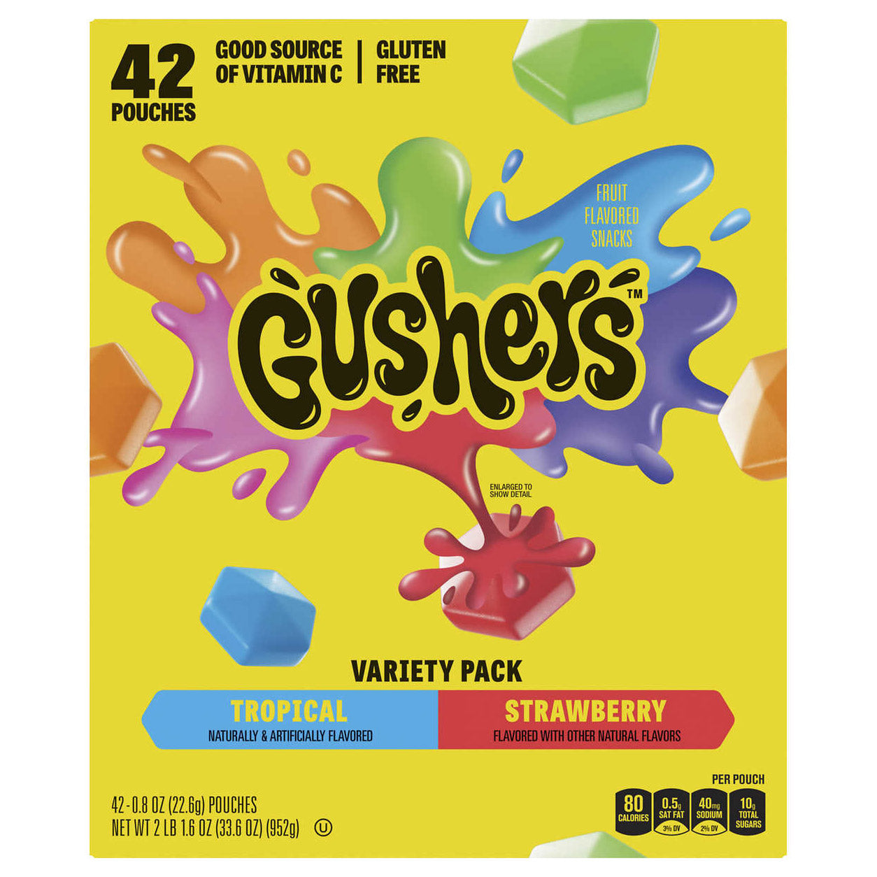 GUSHERS VARIETY PACK 42/ .8 OZ