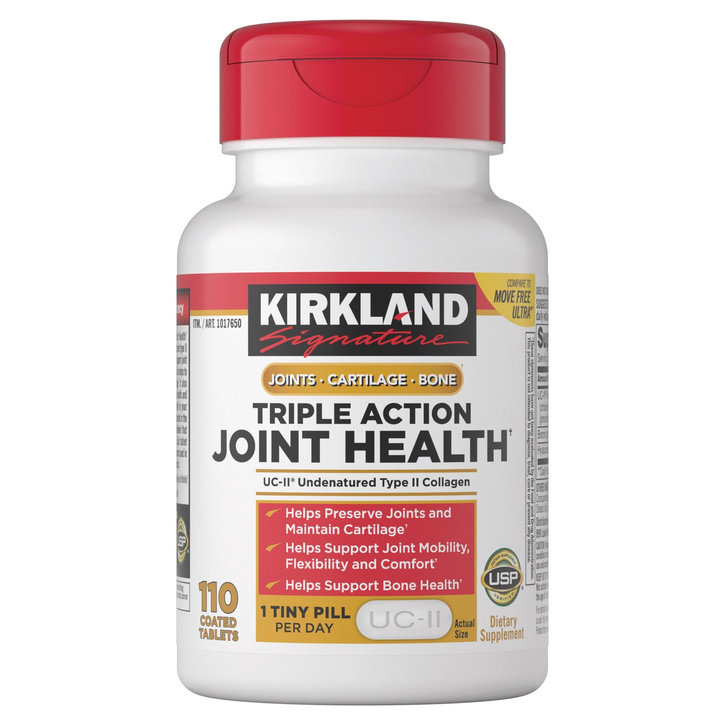 KIRKLAND SIGNATURE TRIPLE ACTION JOINT HEALTH 110 TABLETS