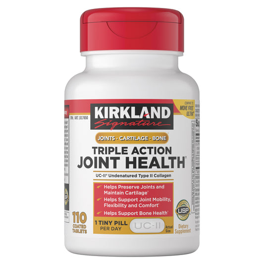 KIRKLAND SIGNATURE TRIPLE ACTION JOINT HEALTH 110 TABLETS