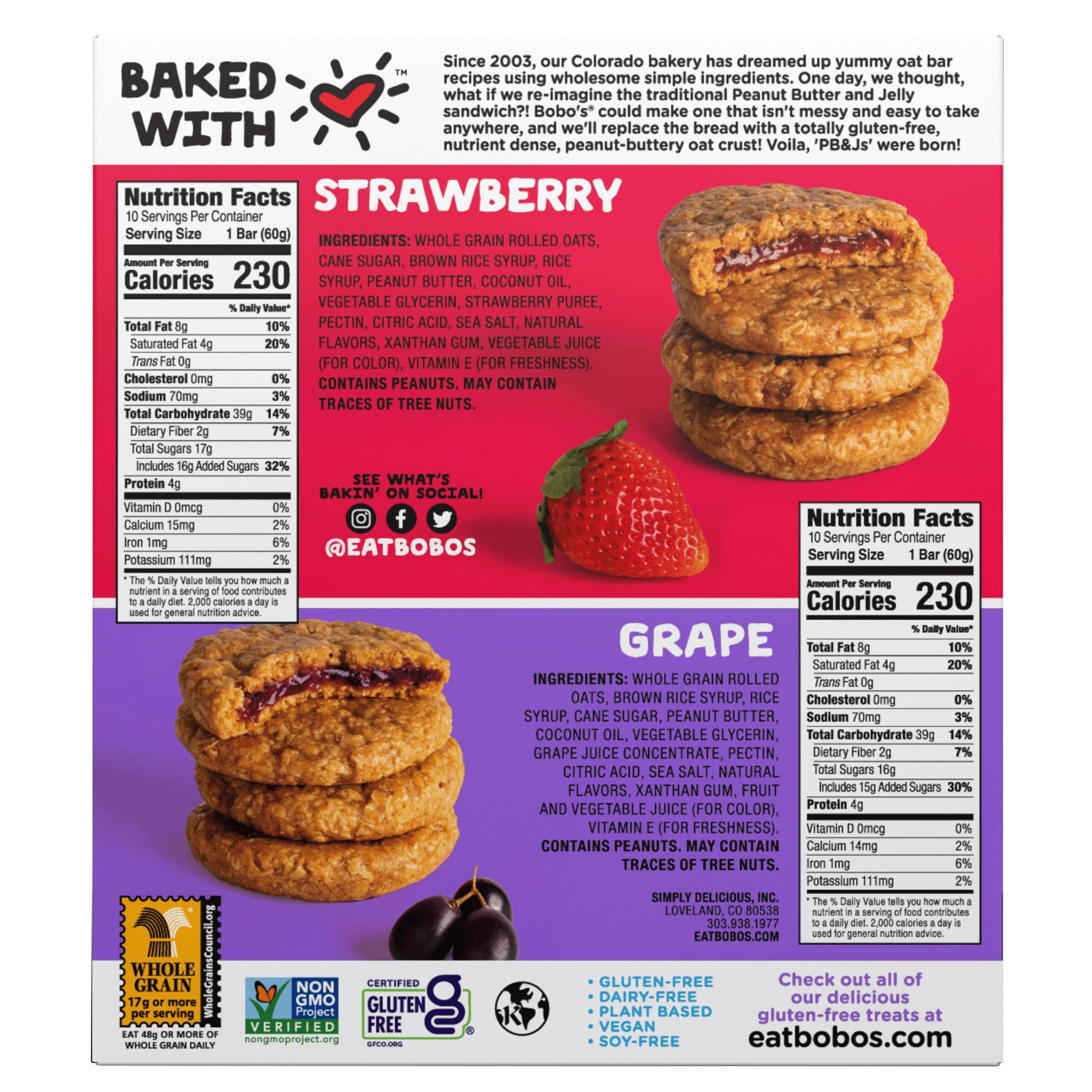 BOBO'S PB&J 20/ 2.1 OZ