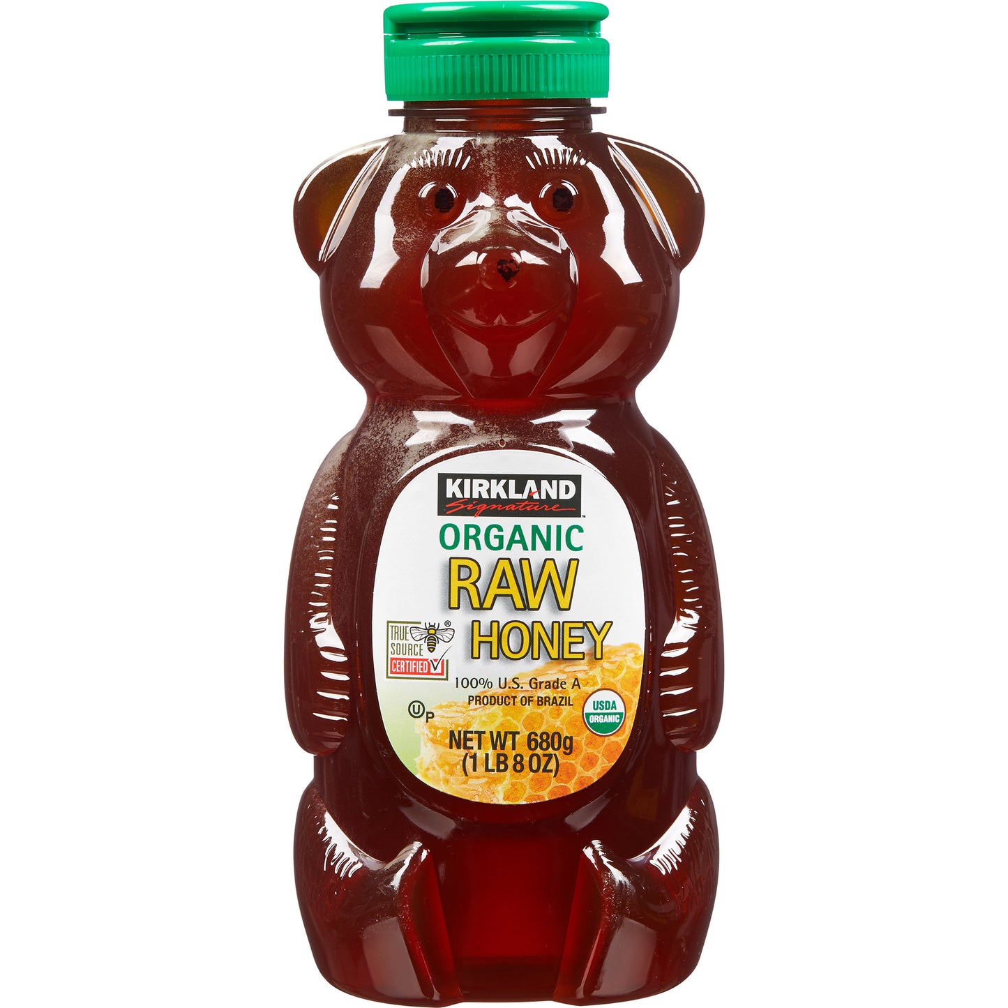 KIRKLAND SIGNATURE ORGANIC RAW HONEY BEAR 3/24 OZ