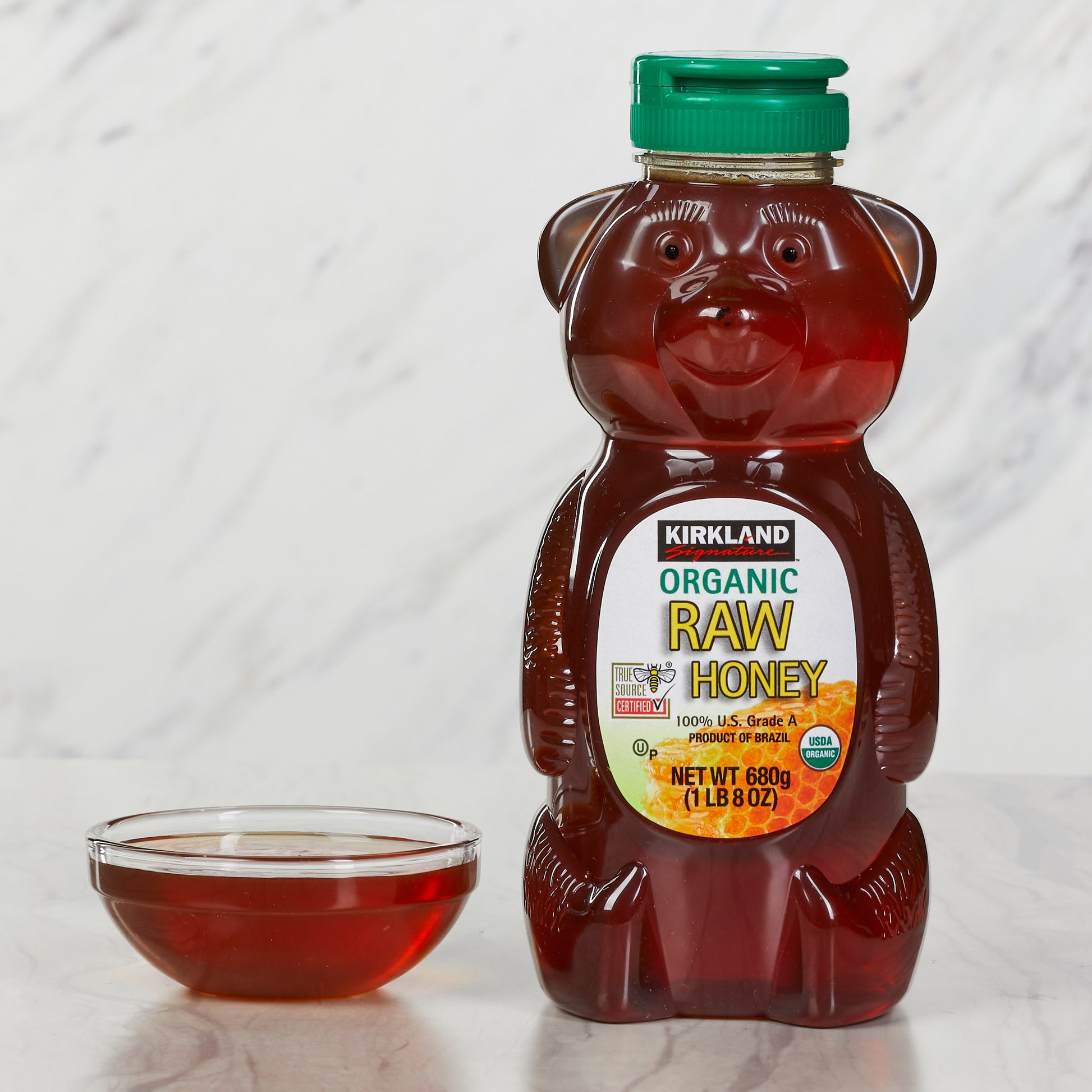 KIRKLAND SIGNATURE ORGANIC RAW HONEY BEAR 3/24 OZ