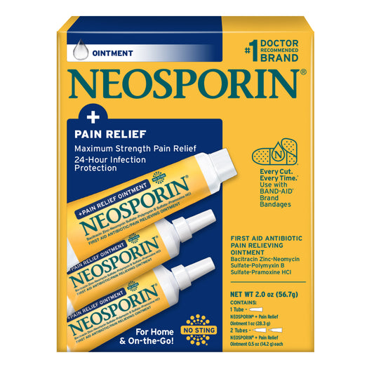 Neosporin + Pain Relief Antibiotic Ointment 1 oz + 2/0.5 oz