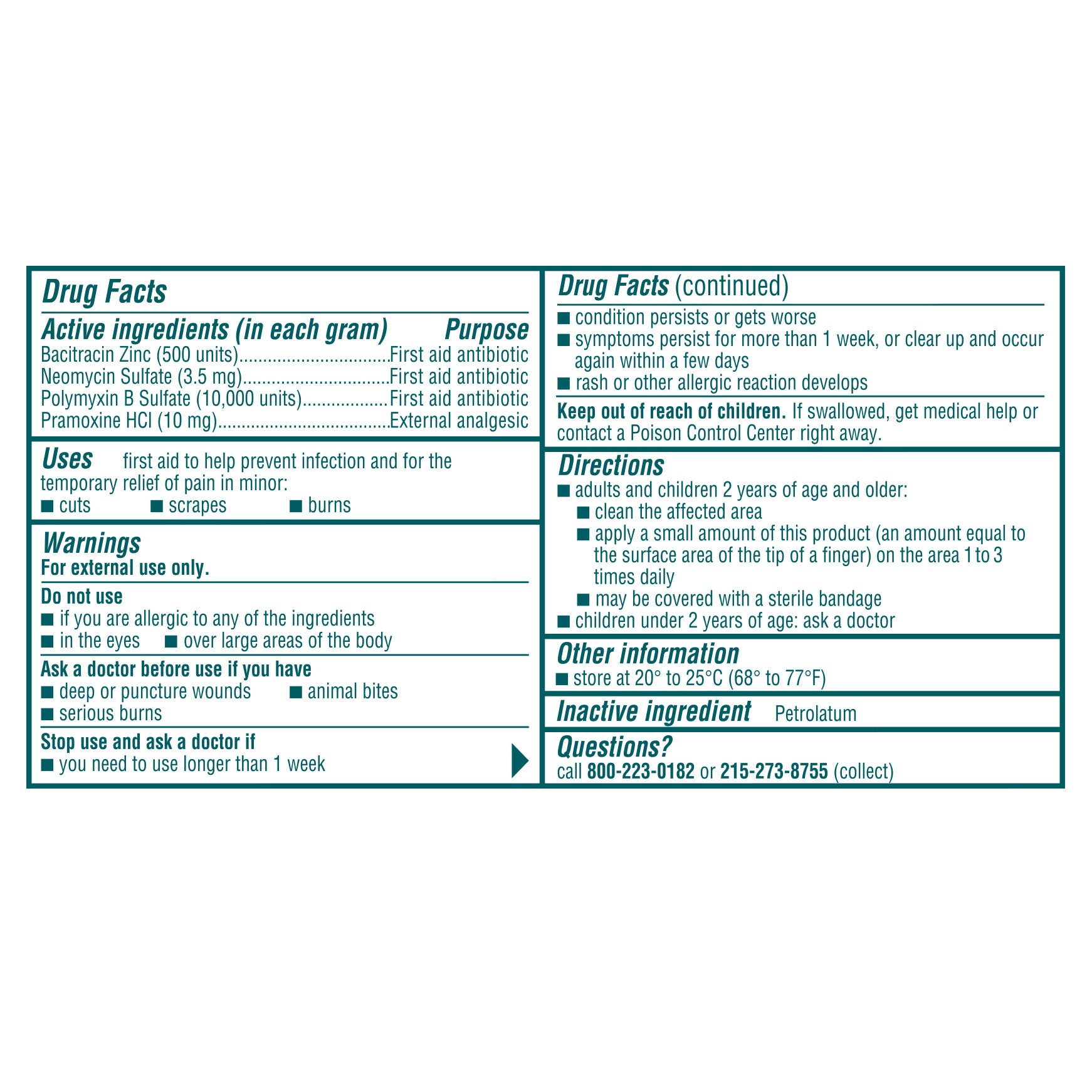 Neosporin + Pain Relief Antibiotic Ointment 1 oz + 2/0.5 oz