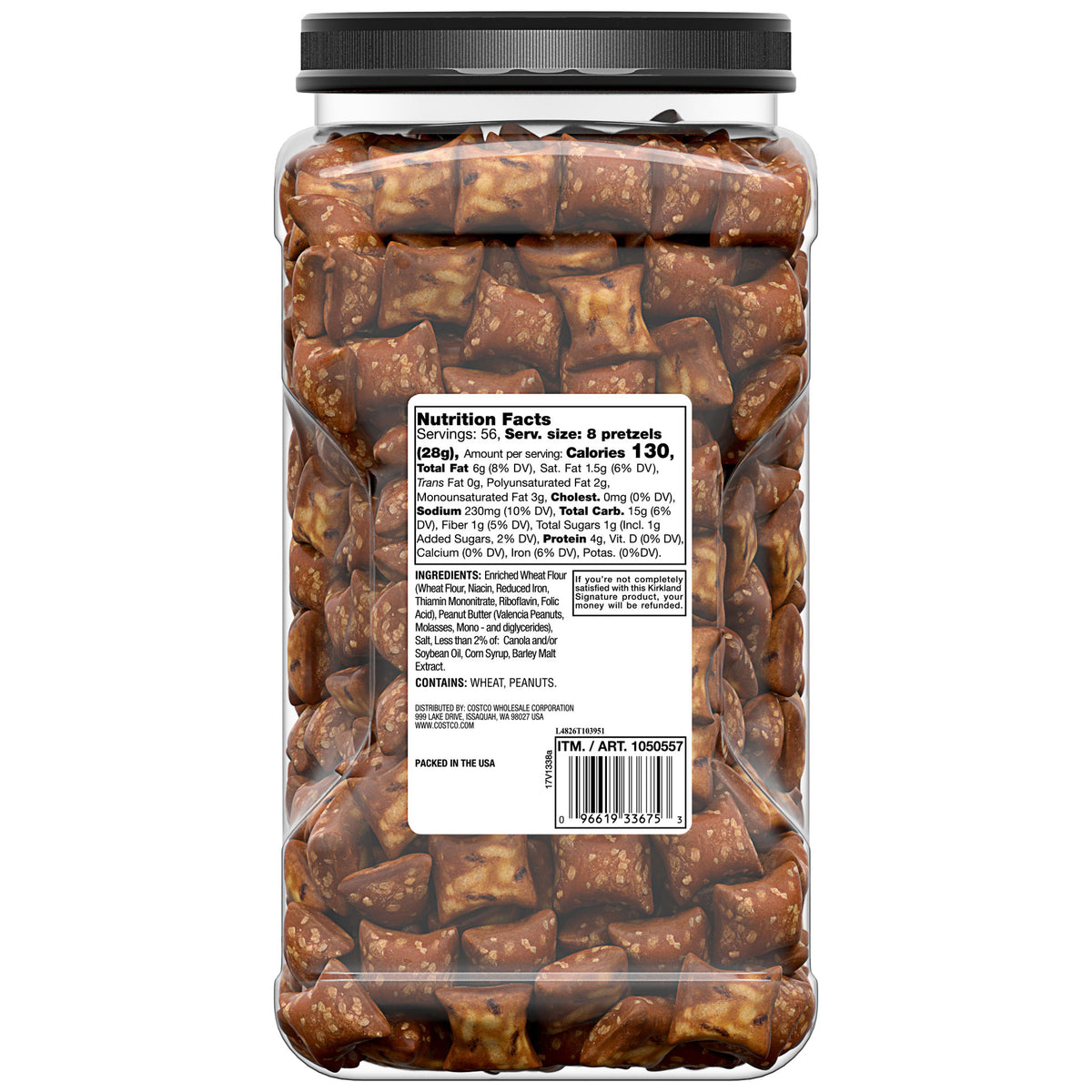 KIRKLAND SIGNATURE PEANUT BUTTER PRETZELS 55 OZ