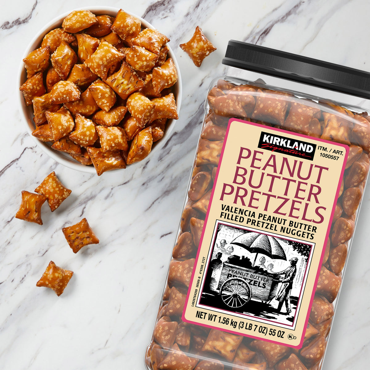 KIRKLAND SIGNATURE PEANUT BUTTER PRETZELS 55 OZ