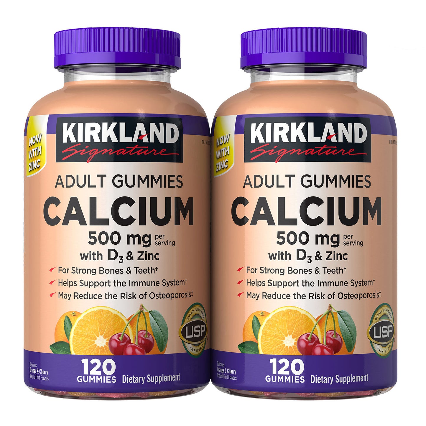 Kirkland Signature Calcium Adult Gummies 2/120 ct