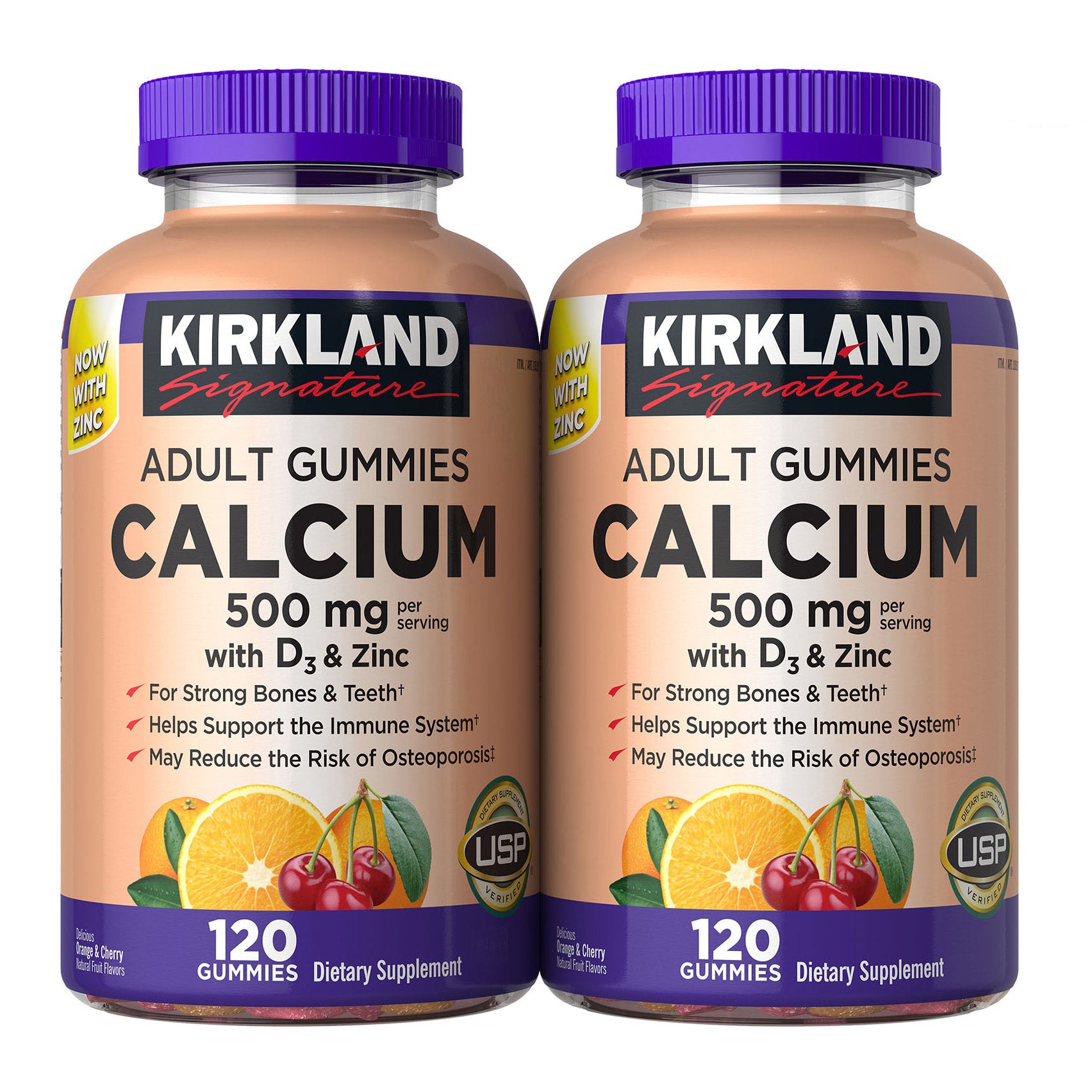 Kirkland Signature Calcium Adult Gummies 2/120 ct
